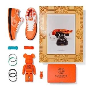Nike SB X Concepts “Orange Lobster” Special Box Sneakers NWT NIB Size 4 US
